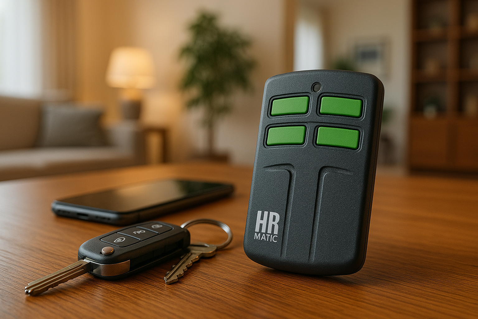 Universlaus vartų pultelis ant stalo